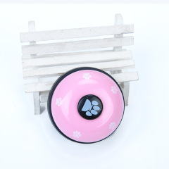 Manufacturer wholesale multi-colors plastic pet training bell for dog eating