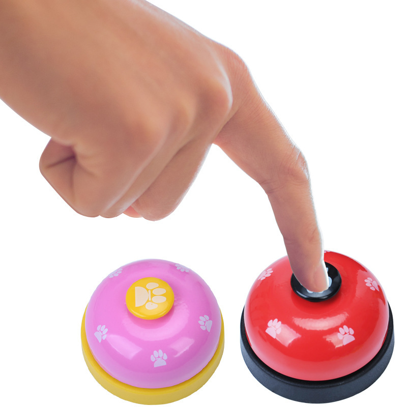 Manufacturer wholesale multi-colors plastic pet training bell for dog eating