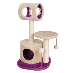 new adjustable multicolor natural cat trees with bird toy
