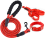 Manufacturer wholesale reflective wire nylon dog rope leash collar harness set
