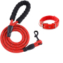 Manufacturer wholesale reflective wire nylon dog rope leash collar harness set