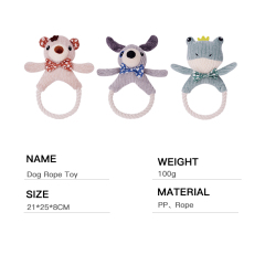 Manufacturer wholesale woven sherger bite resistant dog rope toys