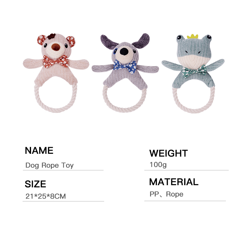 Manufacturer wholesale woven sherger bite resistant dog rope toys