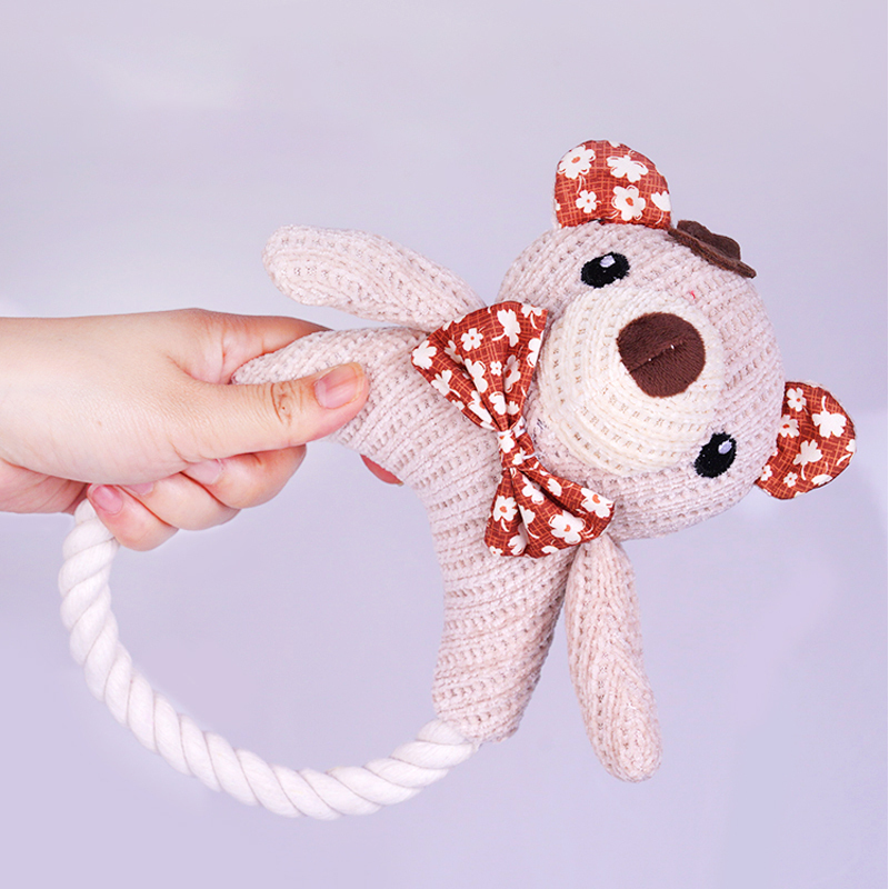 Manufacturer wholesale woven sherger bite resistant dog rope toys