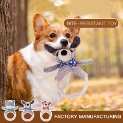 Manufacturer wholesale woven sherger bite resistant dog rope toys