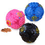 Manufacturer wholesale black blue pink round pet dog plastic feeder ball toys