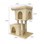 Manufacturer wholesale sisal short plush stable grey beige cat scratcher tree house