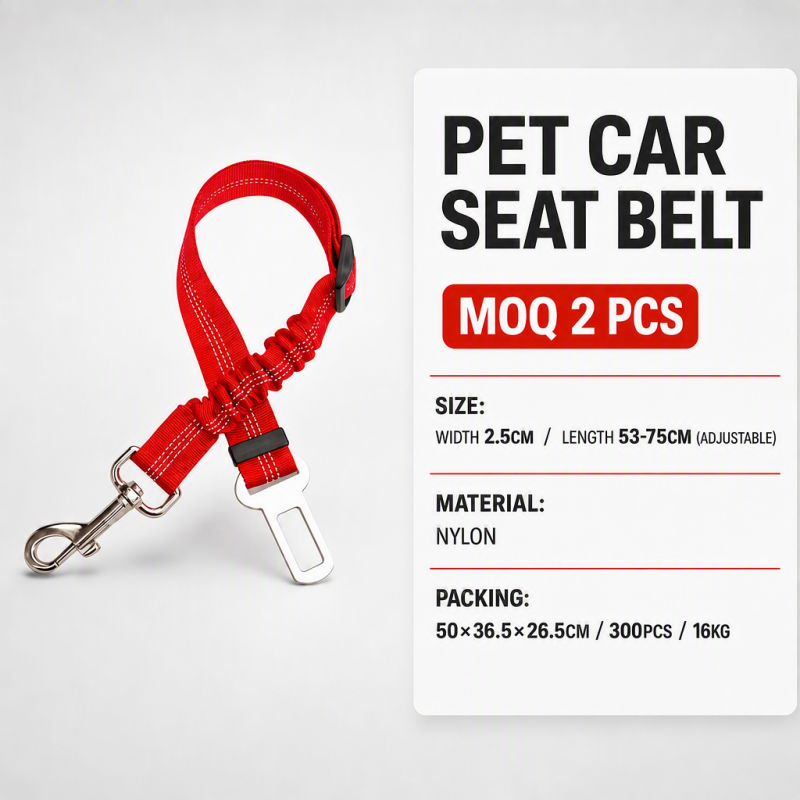 Wholesale Extendable Adjustable Dog Car Seat Belt