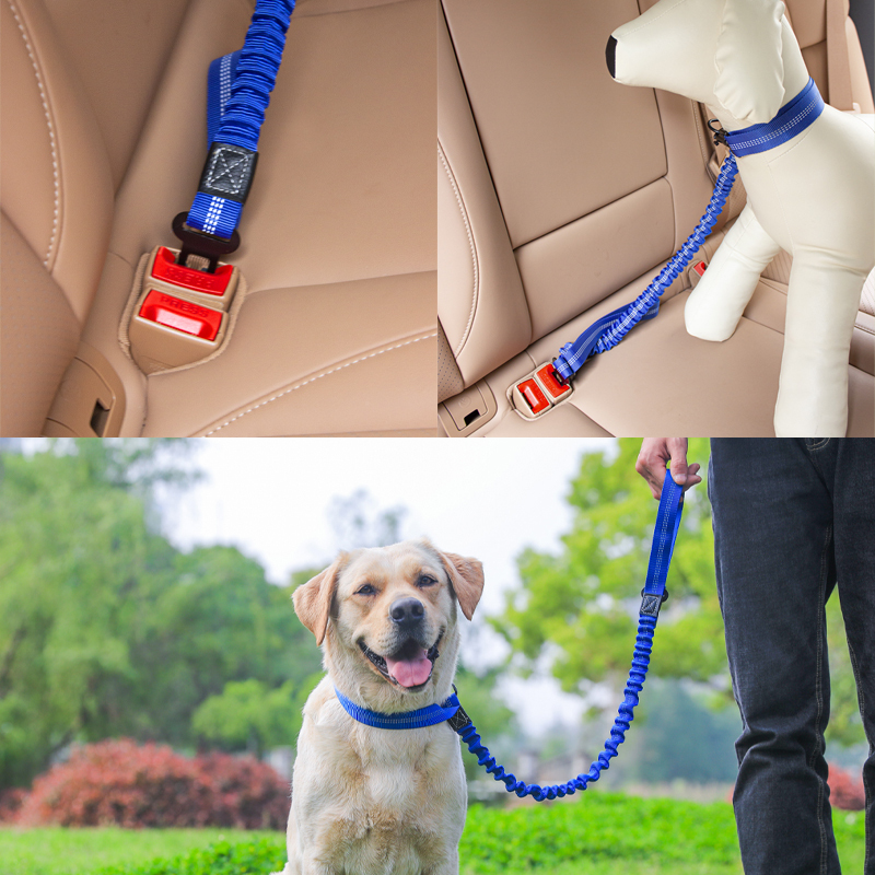 Manufacturer Wholesale Nylon Pet Car Seat Belt Dog Leash Extendable