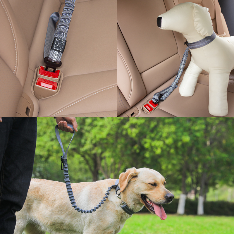 Manufacturer Wholesale Nylon Pet Car Seat Belt Dog Leash Extendable