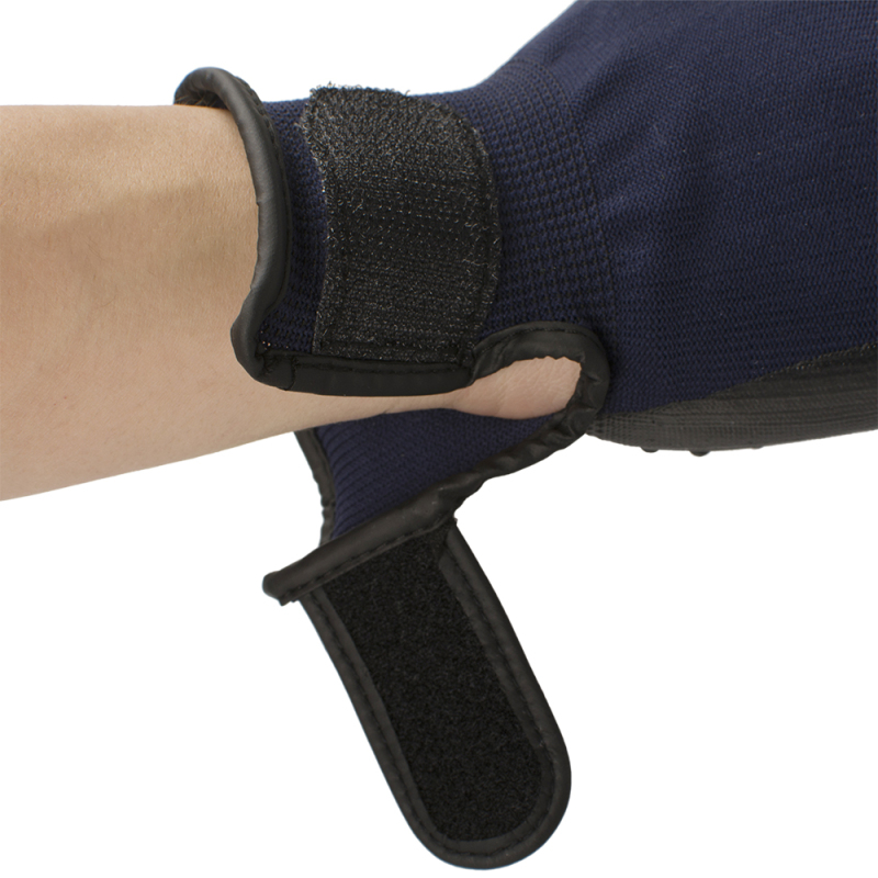 Wholesale manufacturer new rubber breathable blue dog pet grooming gloves