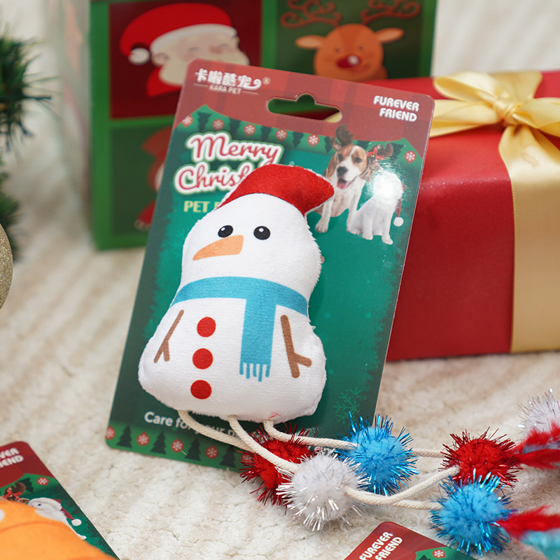 Manufacturer wholesale christmas design cat plush toy