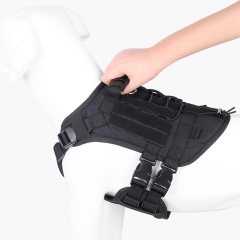 Manufacturer wholesale solid large dog harness with bag