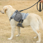 Manufacturer wholesale solid large dog harness with bag