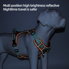 Wholesale Reflective Stripe Large Dog Harness Tactical