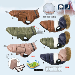 Manufacturer wholesale custom logo pet accessories dog winter coat wit hat