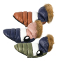 Manufacturer wholesale custom logo pet accessories dog winter coat wit hat