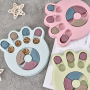 Manufacturer wholesale round paw hexagon shape dog smart feeder toy