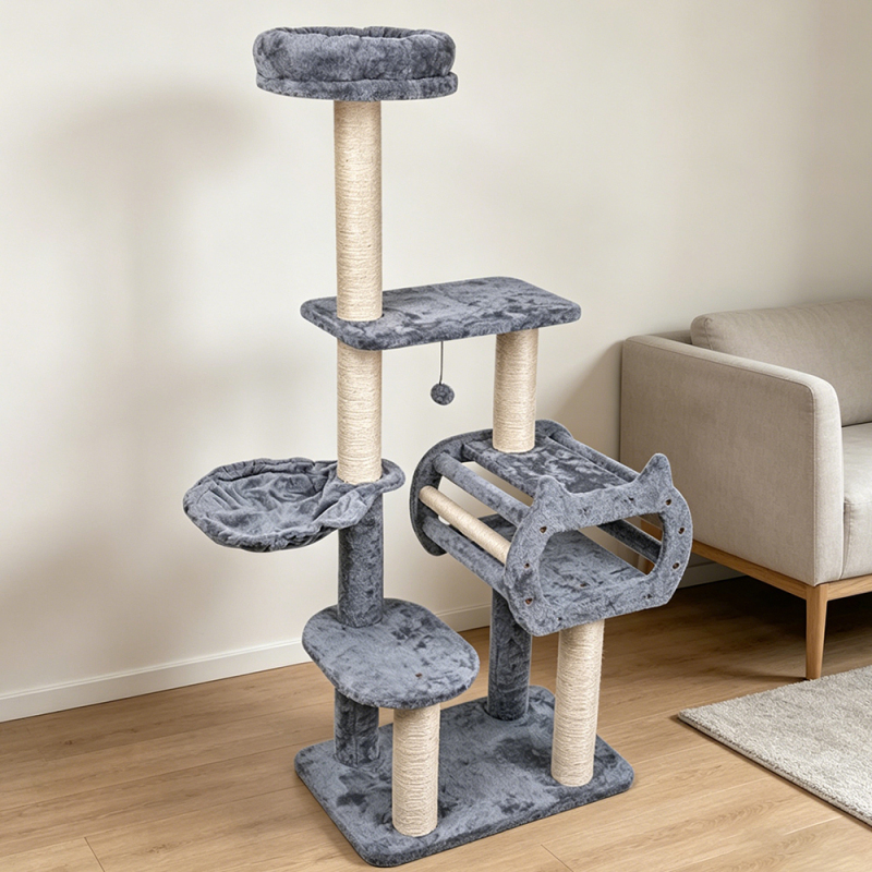 Manufacturer Wholesale Sisal Wood Cat Trees Scratcher
