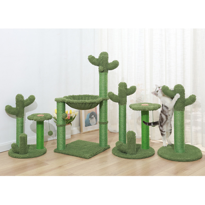 Manufacturer wholesale cactus shape detachable cat tree more design