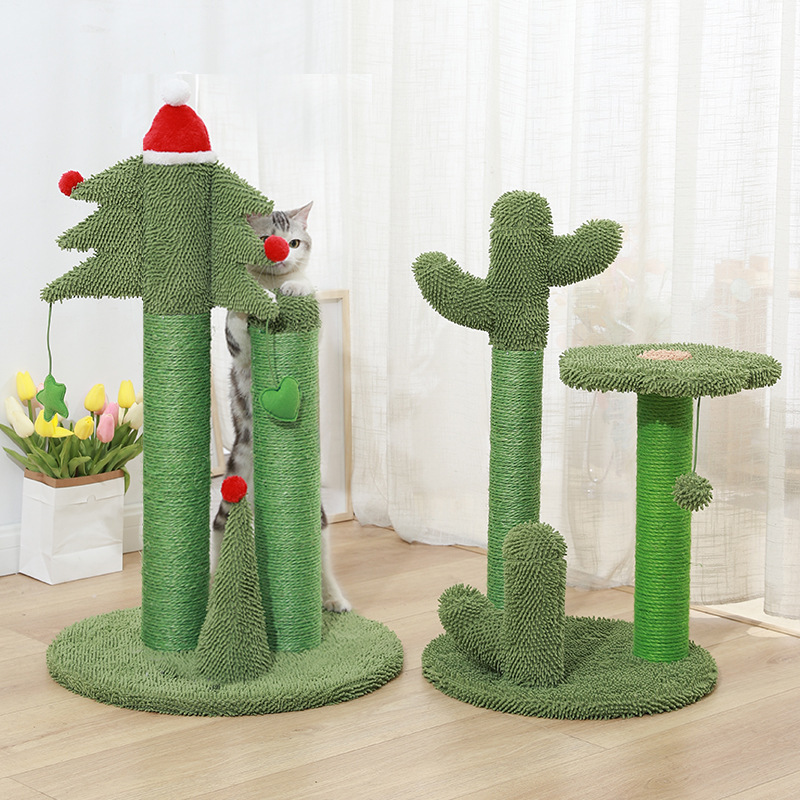 Manufacturer wholesale cactus shape detachable cat tree more design