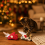 Wholesale Plush Feather Cat Toy Christmas