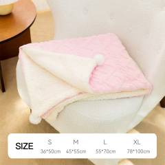 Manufacturer wholesale green pink yellow soft plush dog cat blanket