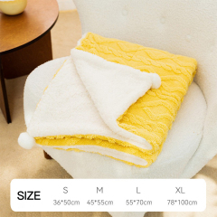 Manufacturer wholesale green pink yellow soft plush dog cat blanket