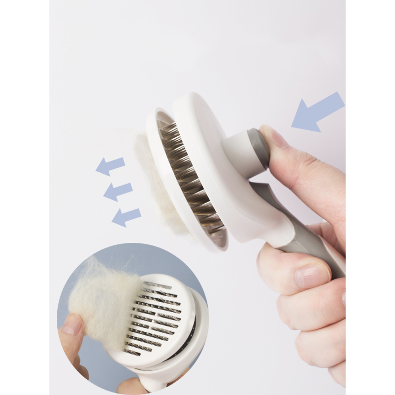 Hot Sales Dog Hair Removal Comb Grey Blue