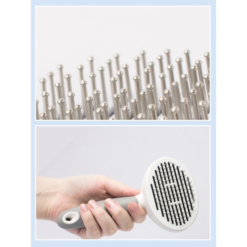 Hot Sales Dog Hair Removal Comb Grey Blue
