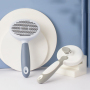 Hot Sales Dog Hair Removal Comb Grey Blue
