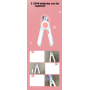 Manufacturer wholesale battery led light small dog cat nail clippers with nail file