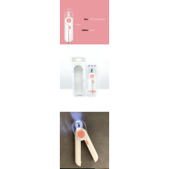Manufacturer wholesale battery led light small dog cat nail clippers with nail file
