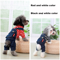 Manufacturer wholesale OEM custom size popular fashion breathable comfortable pet dog jeans