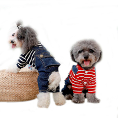 Manufacturer wholesale OEM custom size popular fashion breathable comfortable pet dog jeans