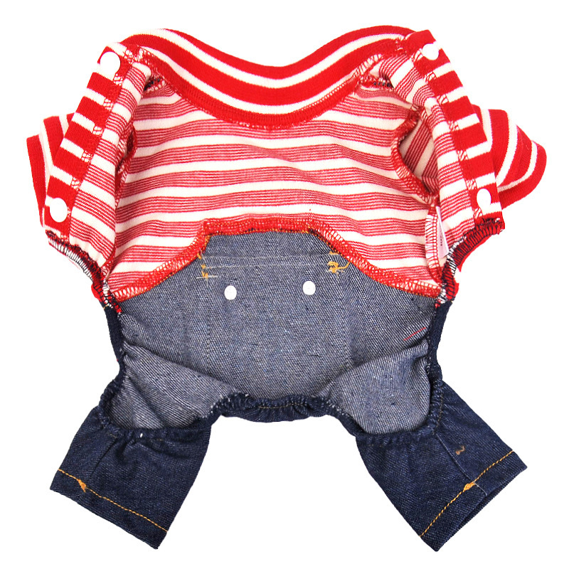 Manufacturer wholesale OEM custom size popular fashion breathable comfortable pet dog jeans