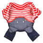 Manufacturer wholesale OEM custom size popular fashion breathable comfortable pet dog jeans