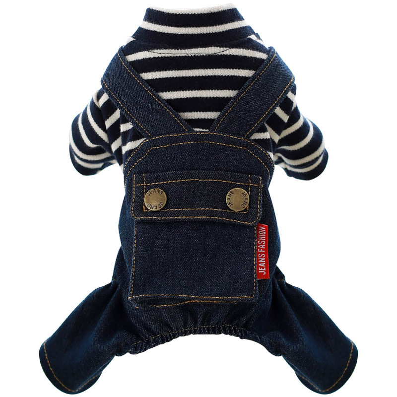 Manufacturer wholesale OEM custom size popular fashion breathable comfortable pet dog jeans