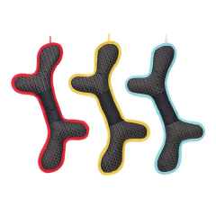 Manufacturer wholesale teslin fabric squeak dog pp fiber filling toys set