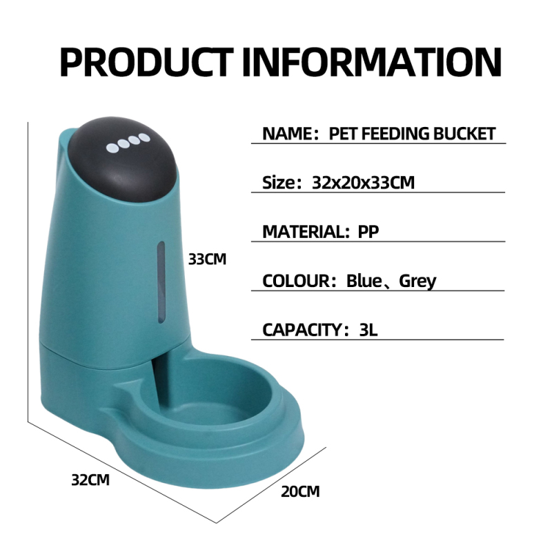 Wholesale Automatic Plastic Cat Food Dispenser Dog Water Fountain