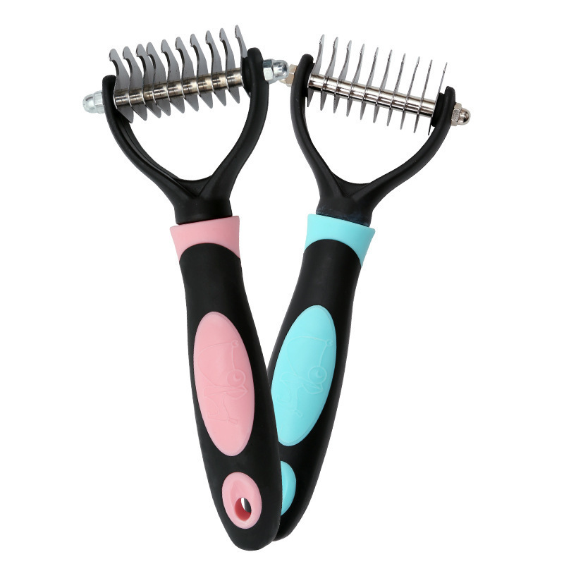 Non-toxic Manual Scraping PP Dog comb stainless steel
