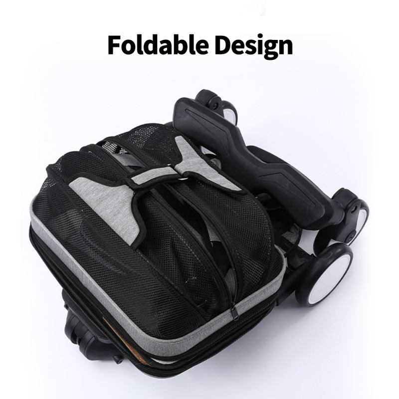 Wholesale Detachable Foldable Breathable Travel Portable Cat Carrier Bag Pet Dog Stroller