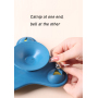 Manufacturer wholesale plane shape rotating catnip bell dog cat feeder toys