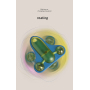 Manufacturer wholesale plane shape rotating catnip bell dog cat feeder toys
