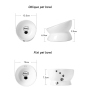 Manufacturer wholesale protect cervical spine white grey blue ceramic cat oblique bowl