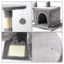 Wholesale Sisal Short Plush Wooden Scratcher Cat Tree House