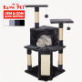 Wholesale Sisal Short Plush Wooden Scratcher Cat Tree House