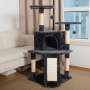 Wholesale Sisal Short Plush Wooden Scratcher Cat Tree House
