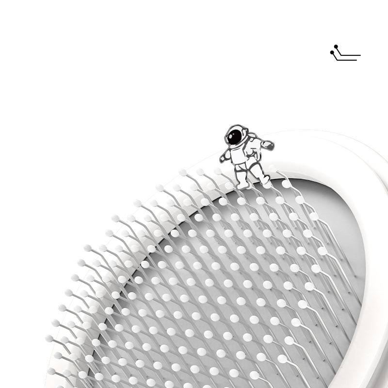 Manufacturer Wholesale Round Design Cat Dog Brush Green White