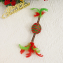 Manufacturer wholesale christmas rope cat toy with wooden polygonum